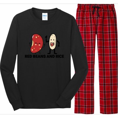 Red Beans And Rice Funny Food Long Sleeve Pajama Set