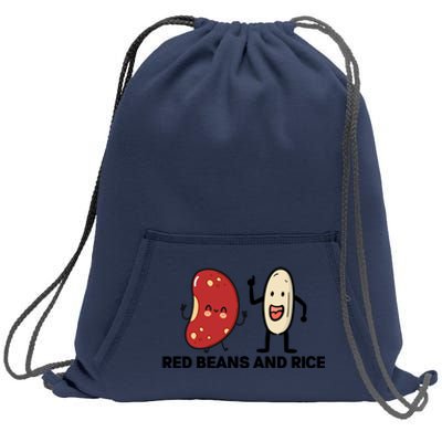 Red Beans And Rice Funny Food Sweatshirt Cinch Pack Bag