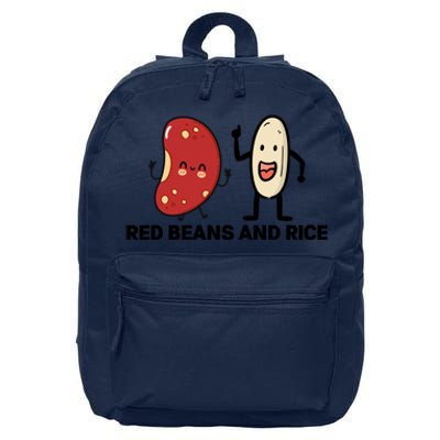 Red Beans And Rice Funny Food 16 in Basic Backpack