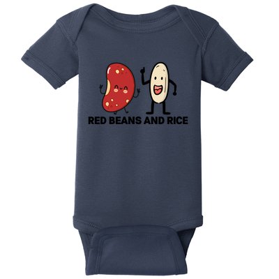 Red Beans And Rice Funny Food Baby Bodysuit