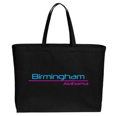 Retro Birmingham Alabama Cotton Canvas Jumbo Tote