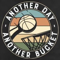 Retro Basketball Another Day Another Bucket Baller 7 Panel Mesh Trucker Snapback Hat