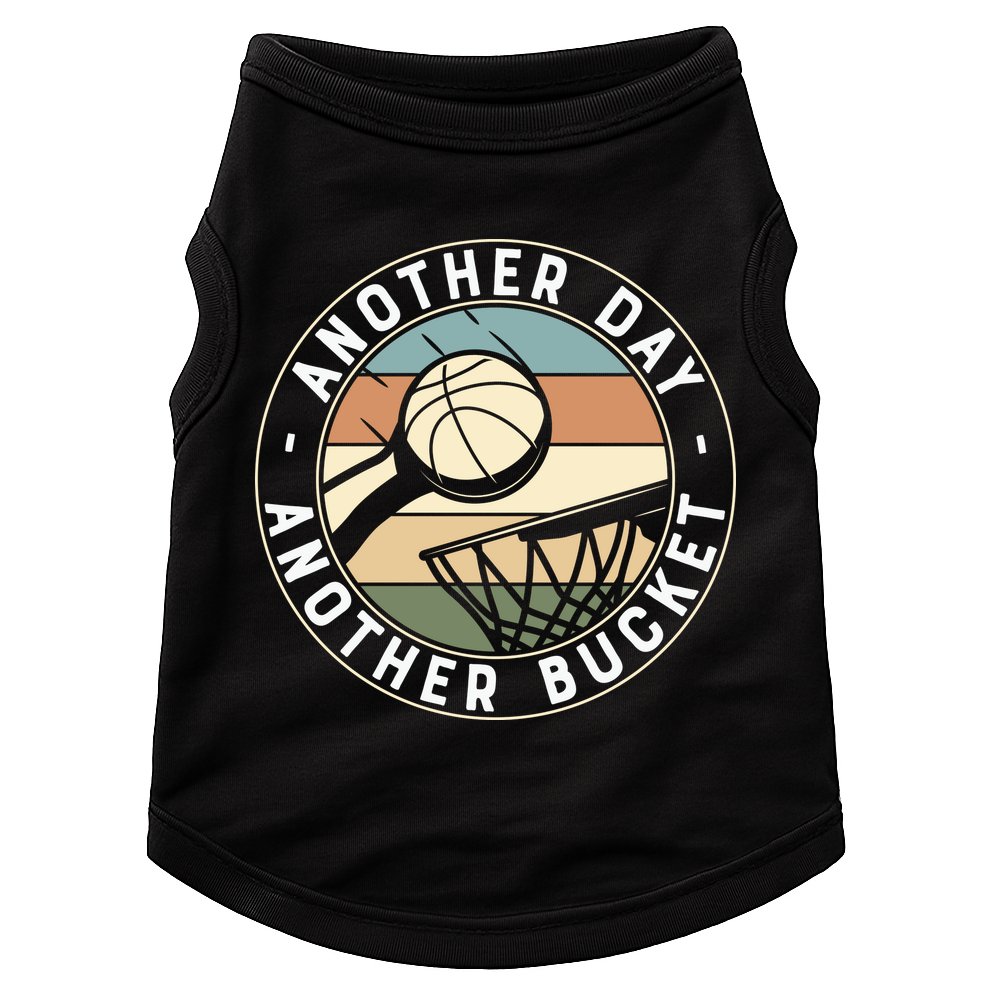Retro Basketball Another Day Another Bucket Baller Doggie Tank