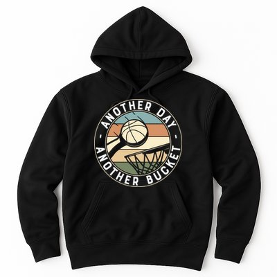 Retro Basketball Another Day Another Bucket Baller Hoodie