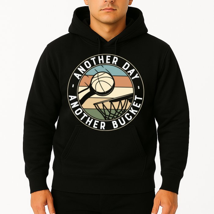 Retro Basketball Another Day Another Bucket Baller Hoodie