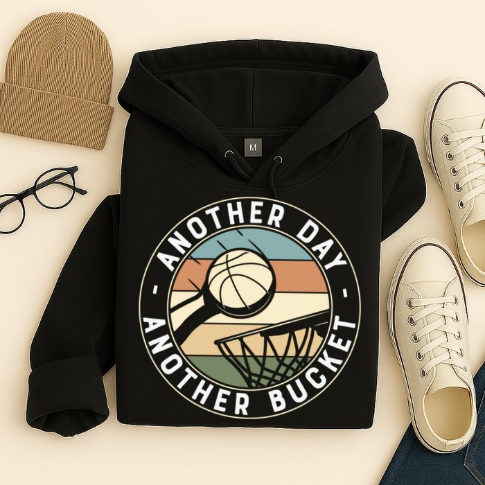 Retro Basketball Another Day Another Bucket Baller Hoodie