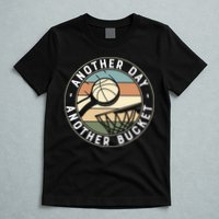 Retro Basketball Another Day Another Bucket Baller T-Shirt