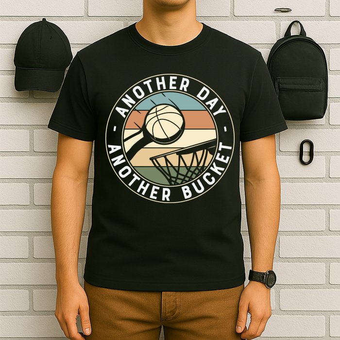 Retro Basketball Another Day Another Bucket Baller T-Shirt