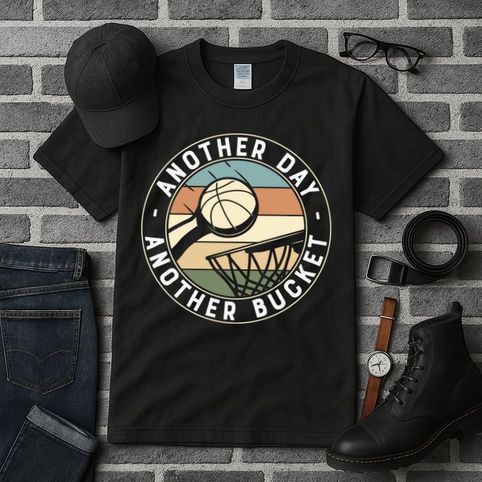 Retro Basketball Another Day Another Bucket Baller Tall T-Shirt