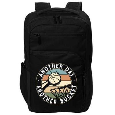 Retro Basketball Another Day Another Bucket Baller Impact Tech Backpack