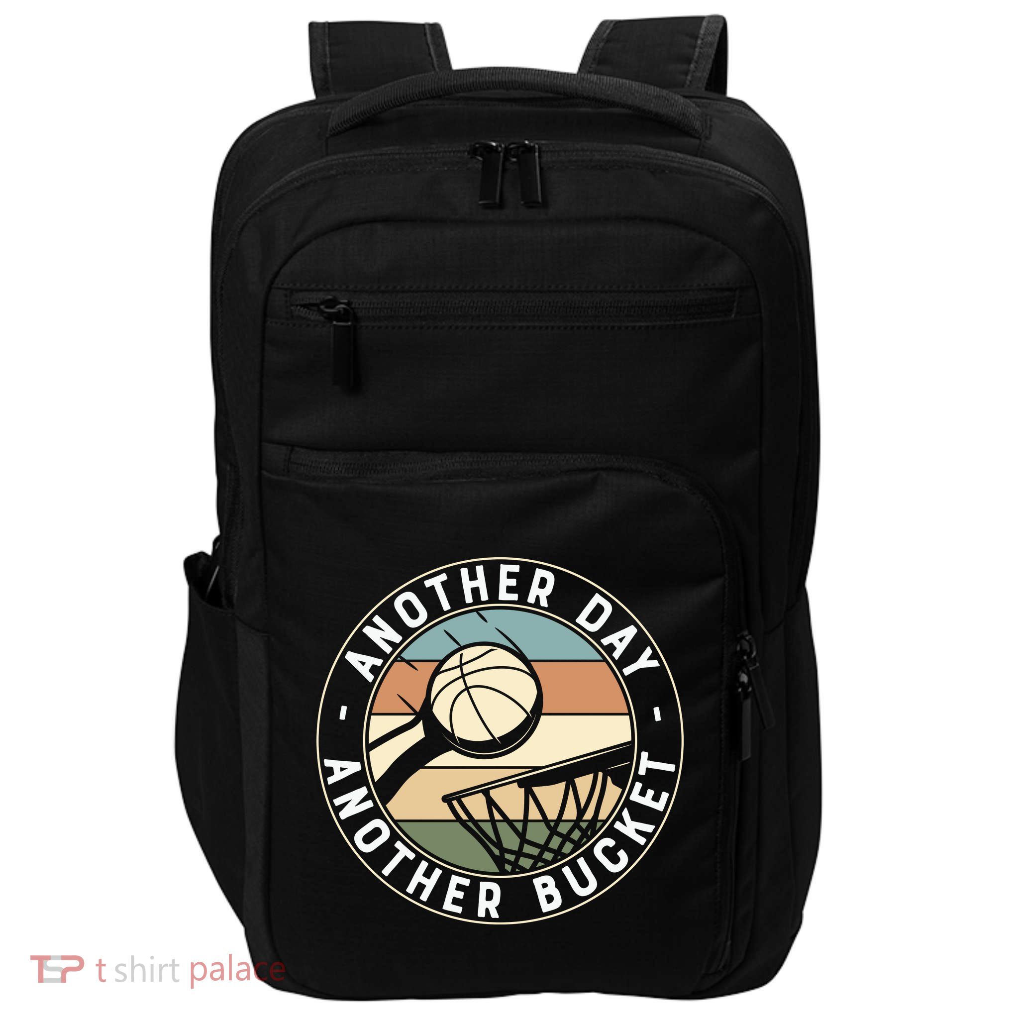 Retro Basketball Another Day Another Bucket Baller Impact Tech Backpack