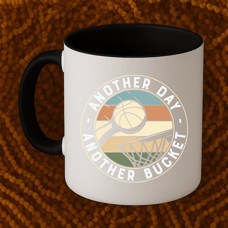 Retro Basketball Another Day Another Bucket Baller Mug