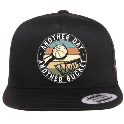 Retro Basketball Another Day Another Bucket Baller Flatbill Hat