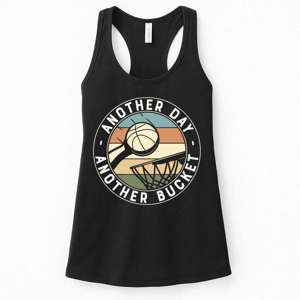 Retro Basketball Another Day Another Bucket Baller Womens Tank Top