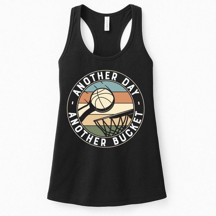 Retro Basketball Another Day Another Bucket Baller Womens Tank Top