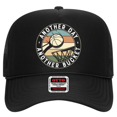 Retro Basketball Another Day Another Bucket Baller Trucker Hat