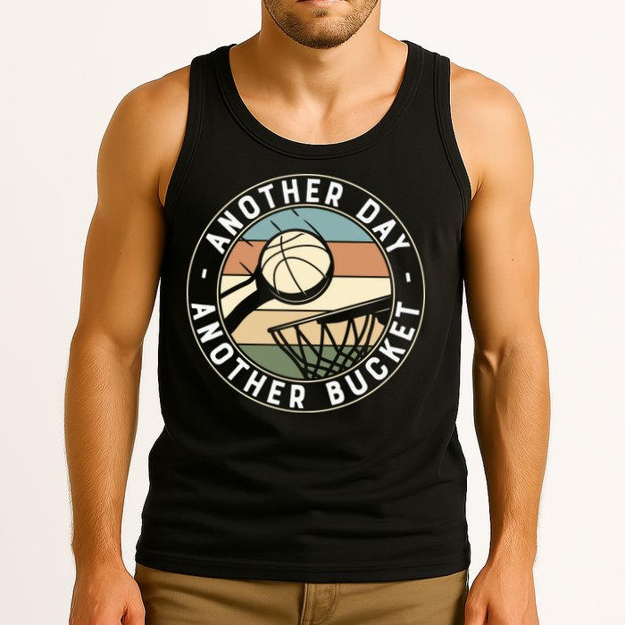 Retro Basketball Another Day Another Bucket Baller Tank Top
