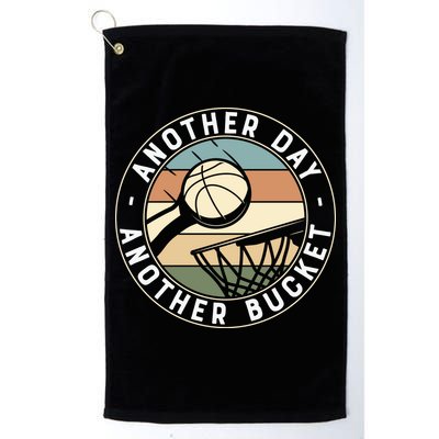 Retro Basketball Another Day Another Bucket Baller Golf Towel