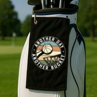Retro Basketball Another Day Another Bucket Baller Golf Towel