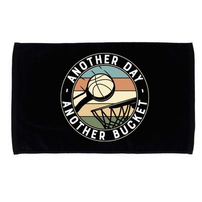 Retro Basketball Another Day Another Bucket Baller Microfiber Hand Towel