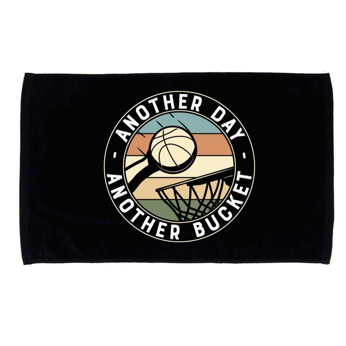 Retro Basketball Another Day Another Bucket Baller Microfiber Hand Towel