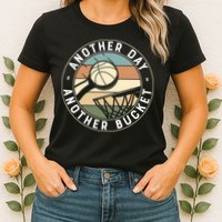 Retro Basketball Another Day Another Bucket Baller Womens T-Shirt