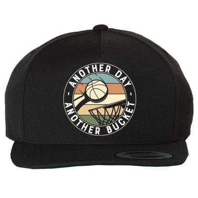 Retro Basketball Another Day Another Bucket Baller Wool Snapback Cap