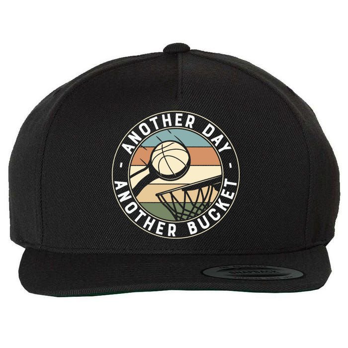 Retro Basketball Another Day Another Bucket Baller Wool Snapback Cap