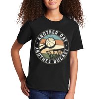 Retro Basketball Another Day Another Bucket Baller Kids T-Shirt