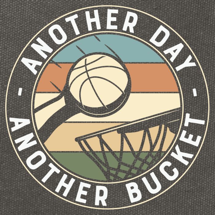 Retro Basketball Another Day Another Bucket Baller Cotton Canvas Backpack