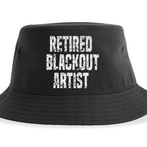 Retired Blackout Artist Alcohol Sobriety Sustainable Bucket Hat