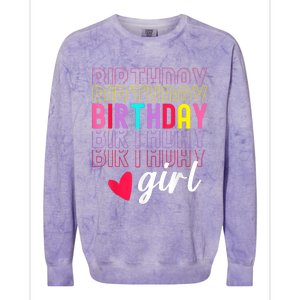 Retro Birthday Awesome Cute Birthday Party Colorblast Crewneck Sweatshirt