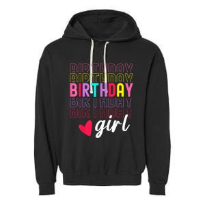 Retro Birthday Awesome Cute Birthday Party Garment-Dyed Fleece Hoodie