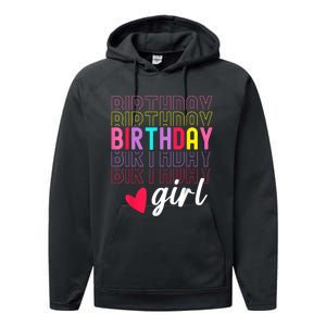 Retro Birthday Awesome Cute Birthday Party Performance Fleece Hoodie