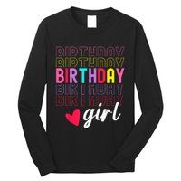 Retro Birthday Awesome Cute Birthday Party Long Sleeve Shirt