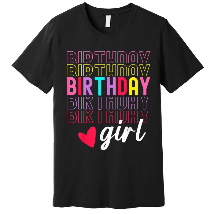 Retro Birthday Awesome Cute Birthday Party Premium T-Shirt