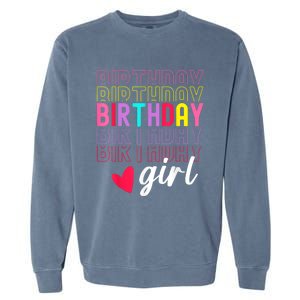 Retro Birthday Awesome Cute Birthday Party Garment-Dyed Sweatshirt