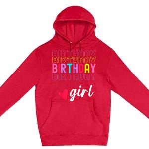 Retro Birthday Awesome Cute Birthday Party Premium Pullover Hoodie