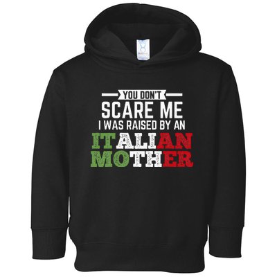 Raised By An Italian Mother Italy Flag Italian National Toddler Hoodie