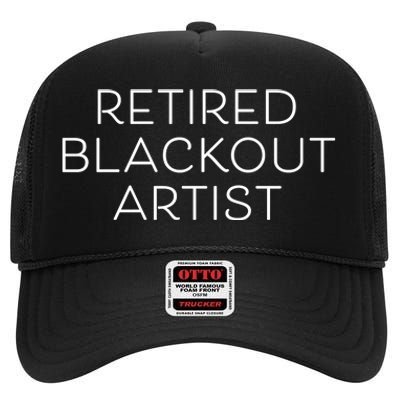 Retired Blackout Artist High Crown Mesh Back Trucker Hat