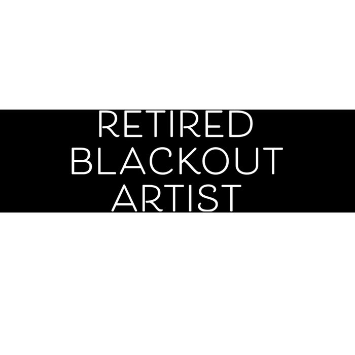 Retired Blackout Artist Bumper Sticker