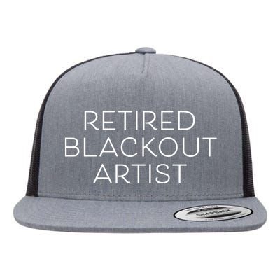 Retired Blackout Artist Flat Bill Trucker Hat