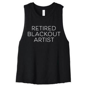 Retired Blackout Artist Women's Racerback Cropped Tank