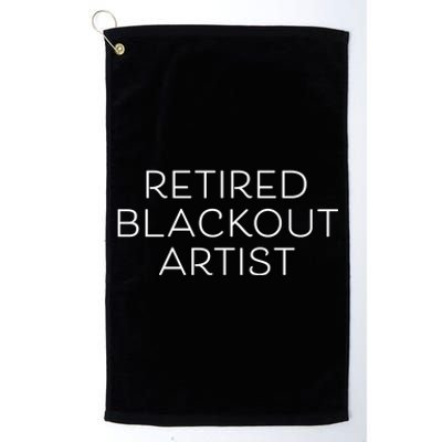 Retired Blackout Artist Platinum Collection Golf Towel