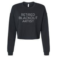 Retired Blackout Artist Cropped Pullover Crew