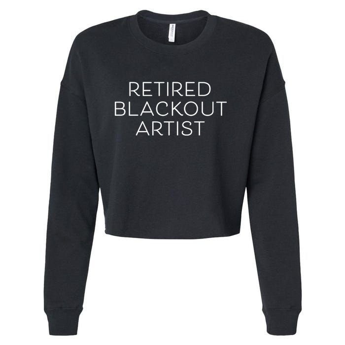 Retired Blackout Artist Cropped Pullover Crew