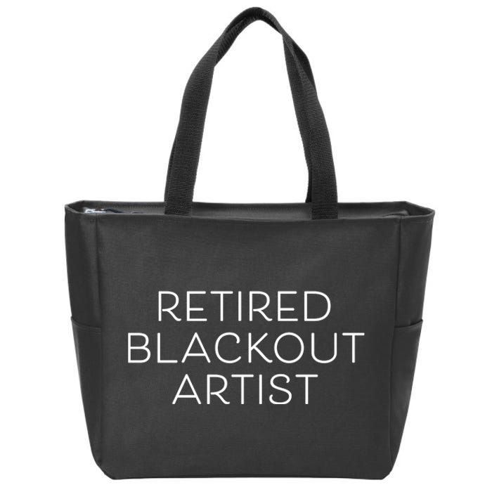 Retired Blackout Artist Zip Tote Bag