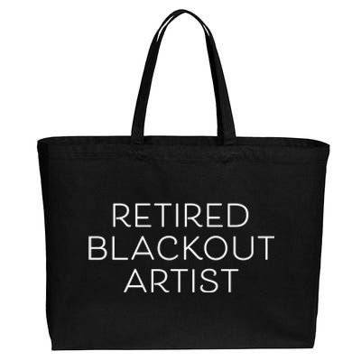 Retired Blackout Artist Cotton Canvas Jumbo Tote