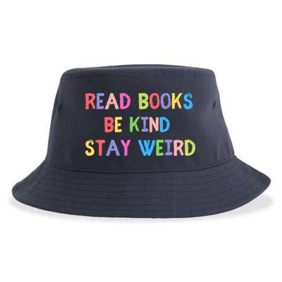 Read Books Be Kind Stay Weird Sustainable Bucket Hat
