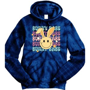 Retro Bunny Babe Cute Bunny Tie Dye Hoodie